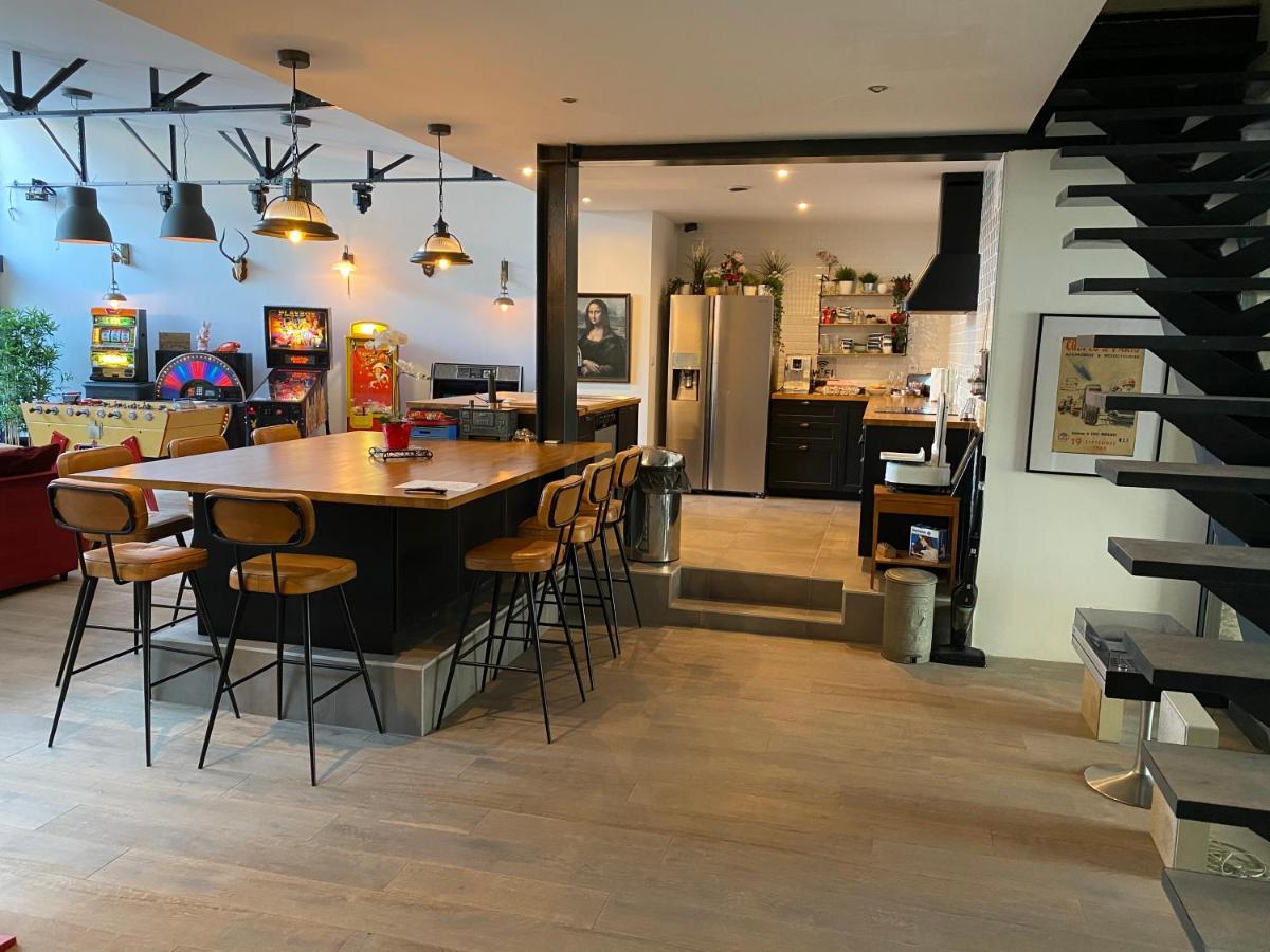 Loft Spa Reims-Fr 250M2 Privatifs, Piscine Interieure Chauffee, Spa Et Parking ภายนอก รูปภาพ